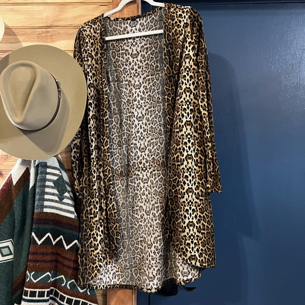 Cheetah Print Cardigan
